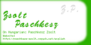 zsolt paschkesz business card